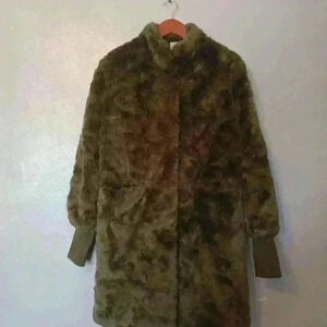 Furrier French faux fur Coat Size small